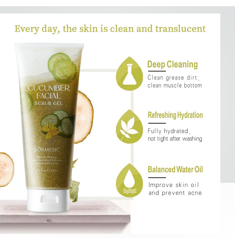 OEM Cleanse and Revitalize with Exfoliating Facial Body Gel