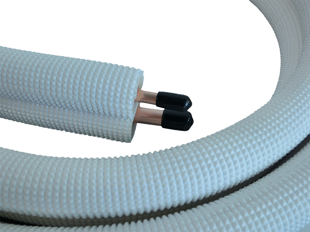 1/4, 3/8, 1/2, 5/8, 3/4 Insulated Copper Pipe /Tube/ Coil with Air Conditioning Insulation