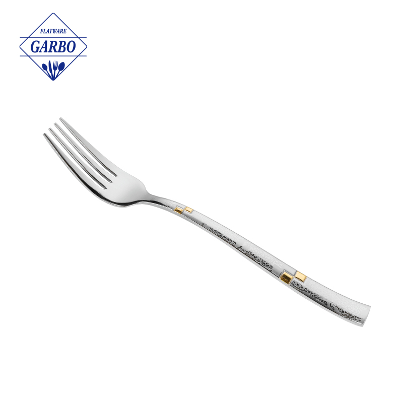 High Quality Mirror Polish PVD Golden Technology Customized Stainless Steel Fork