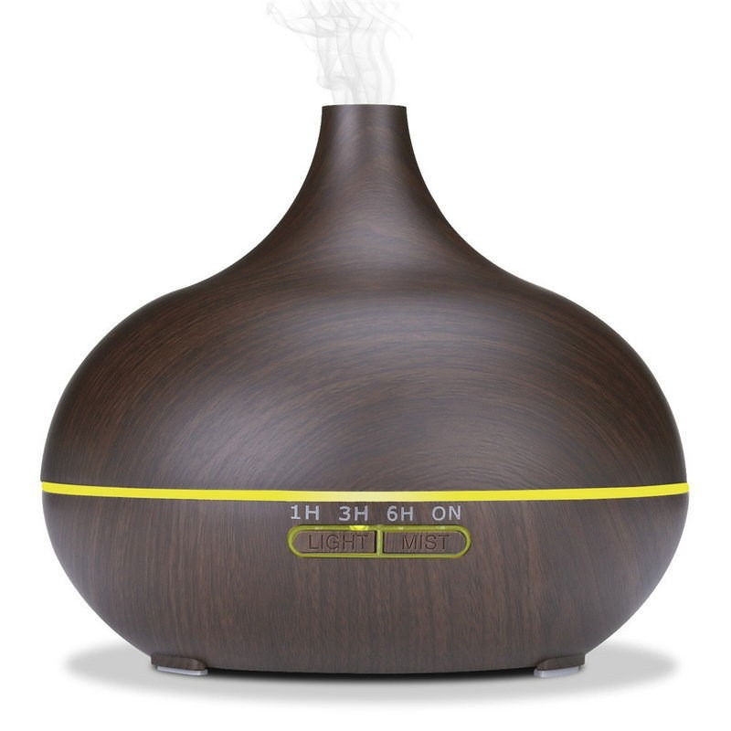 WiFi Ultrasonic Aroma Diffuser for Home with Wood Grain Design