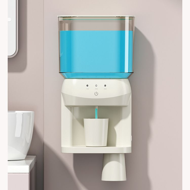 Wall Mounting Automatic Mouthwash Dispenser with Magnetic Sensor Cup 600ml Water Tank for Household