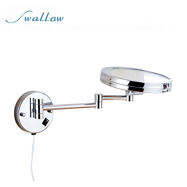 Wall Vanity Mirror Bathroom Round, 3 Times Magnification Mirrors From Executive Shaving