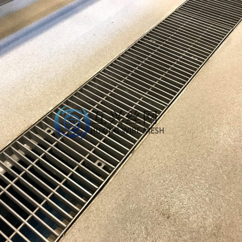 Corrosion Resistance High Strength Steel Grating Manufacture Outdoor Drain Grate Trench Cover with Anti-Slip Surface