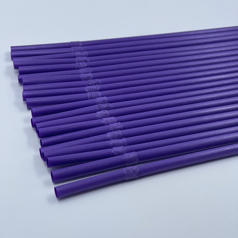 BPA-Free Sugarcane Straws 100% Biodegradable Eco-Friendly Disposable Drinking Straws Compostable Bagasse Fiber
