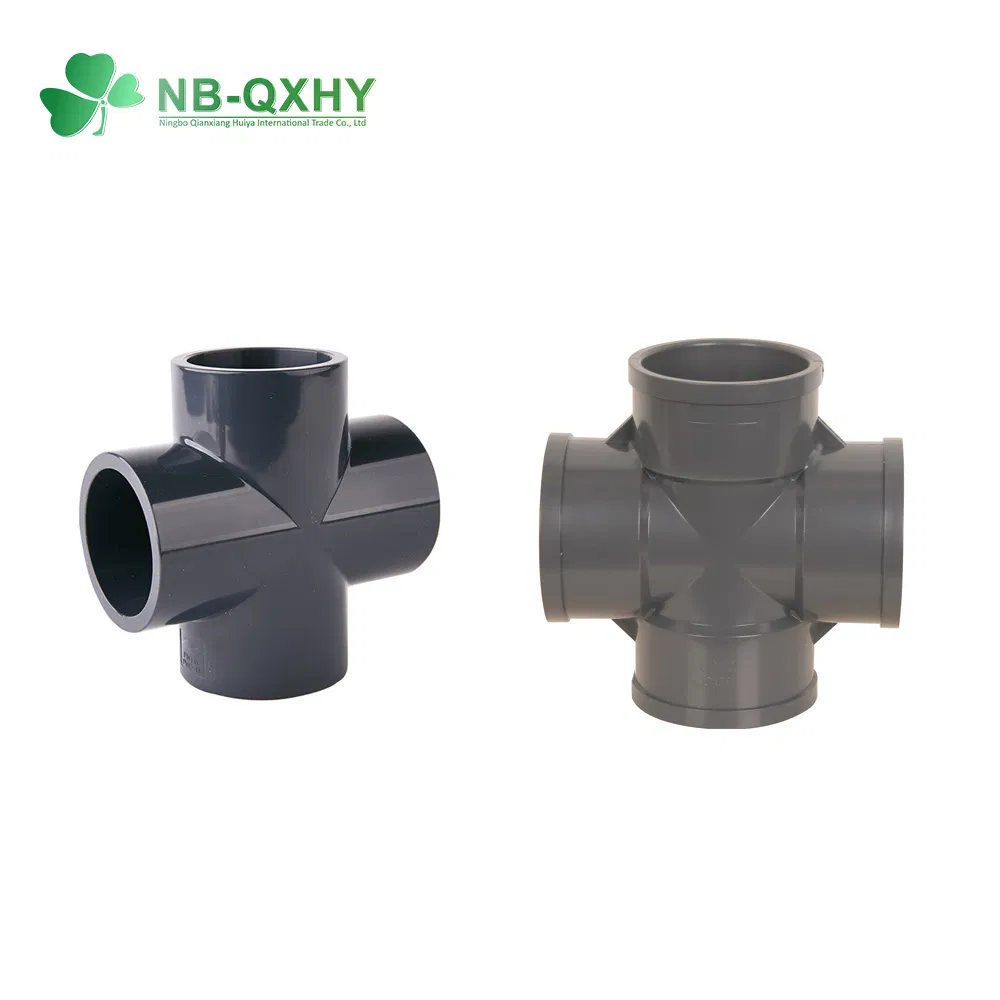 Superior DIN Pn16/10 PVC Reducer Equal Elbow Y Industry DN15/20/25 UPVC Cross