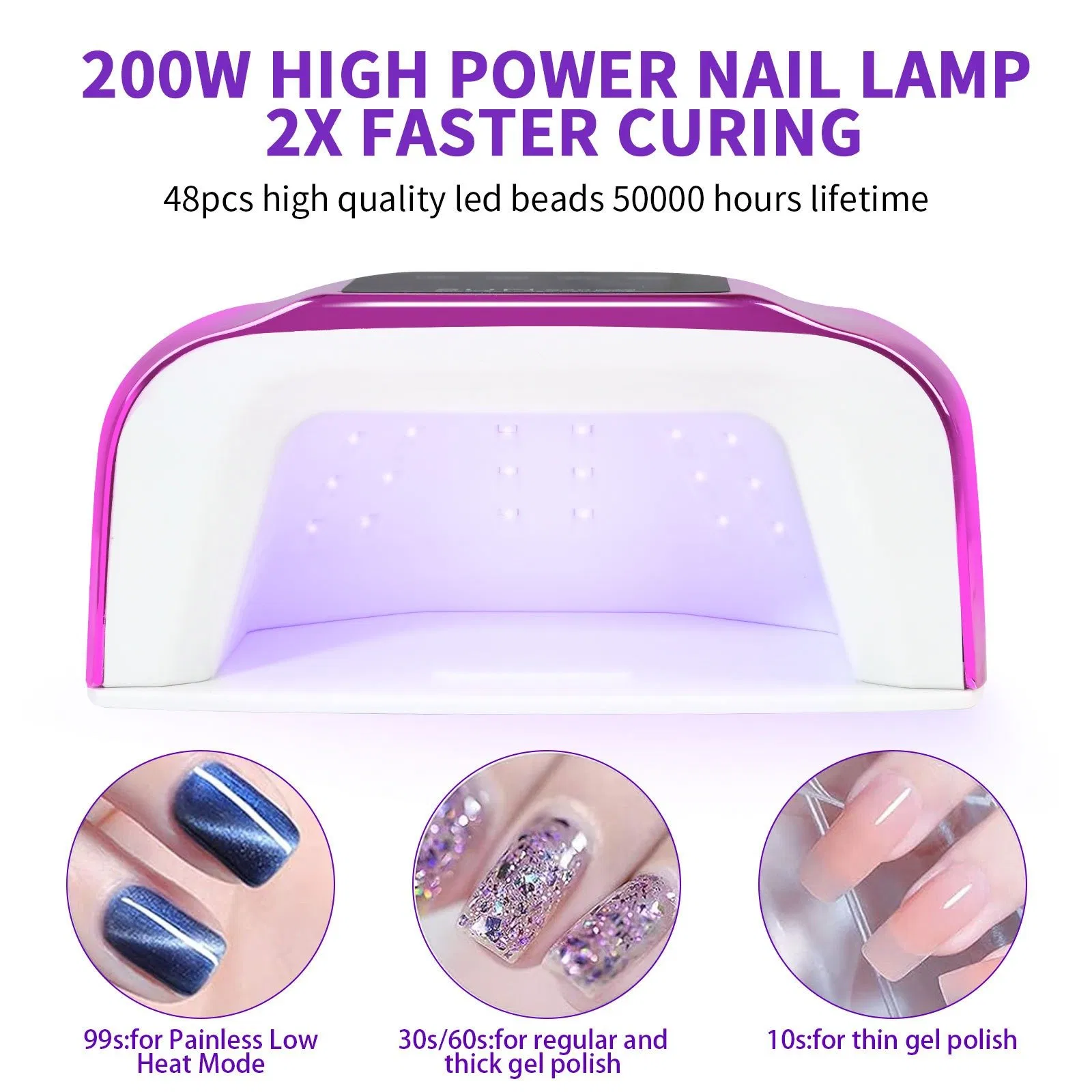 Wholesalse High Quality New Design 24 Lamp Beads Cure Gel LED Light LED UV Nail Lamp for Gel Polish