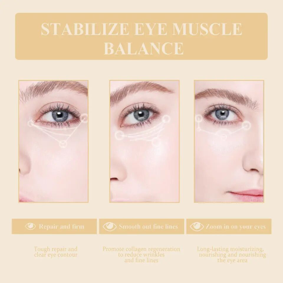 Factory Wholesale Skin Care 24K Gold Anti Wrinkle Nourishing Anti-Aging Eye Cream