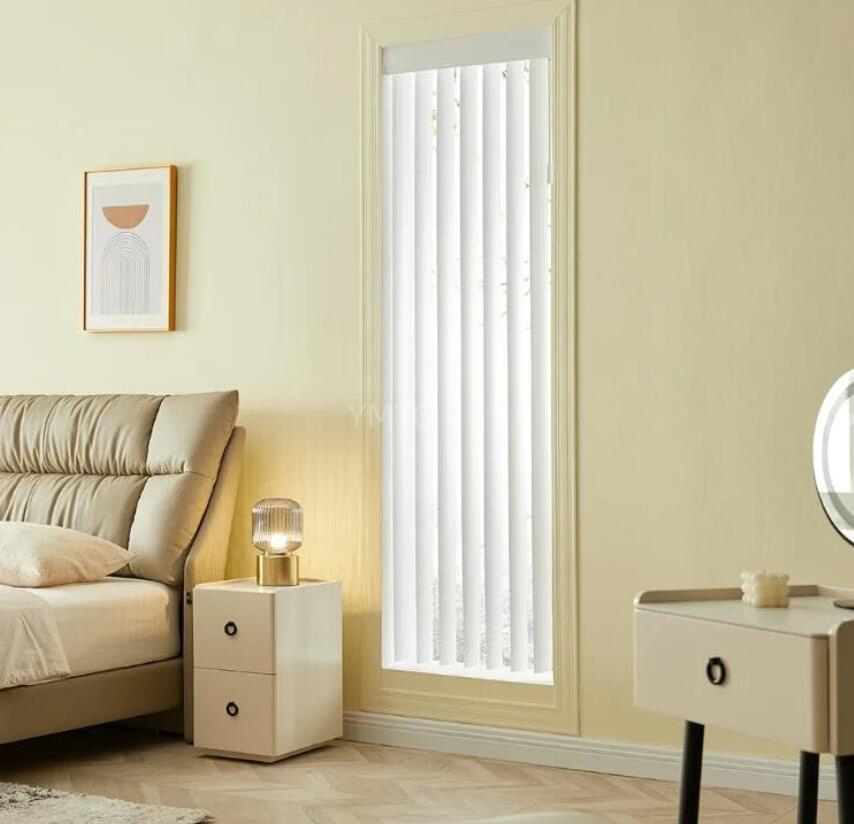 Factory Direct Sale Daylight PVC Slats Office Ball Chain Vertical Blinds
