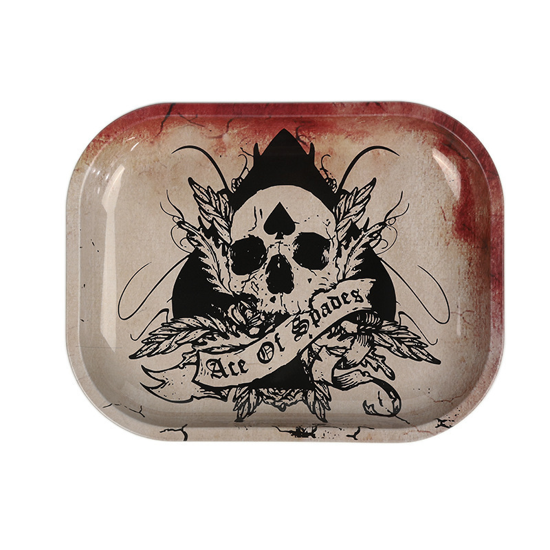 420 High Creative Pattern Metal Colorful T2 Ashtray for Tobacco Rolling Paper