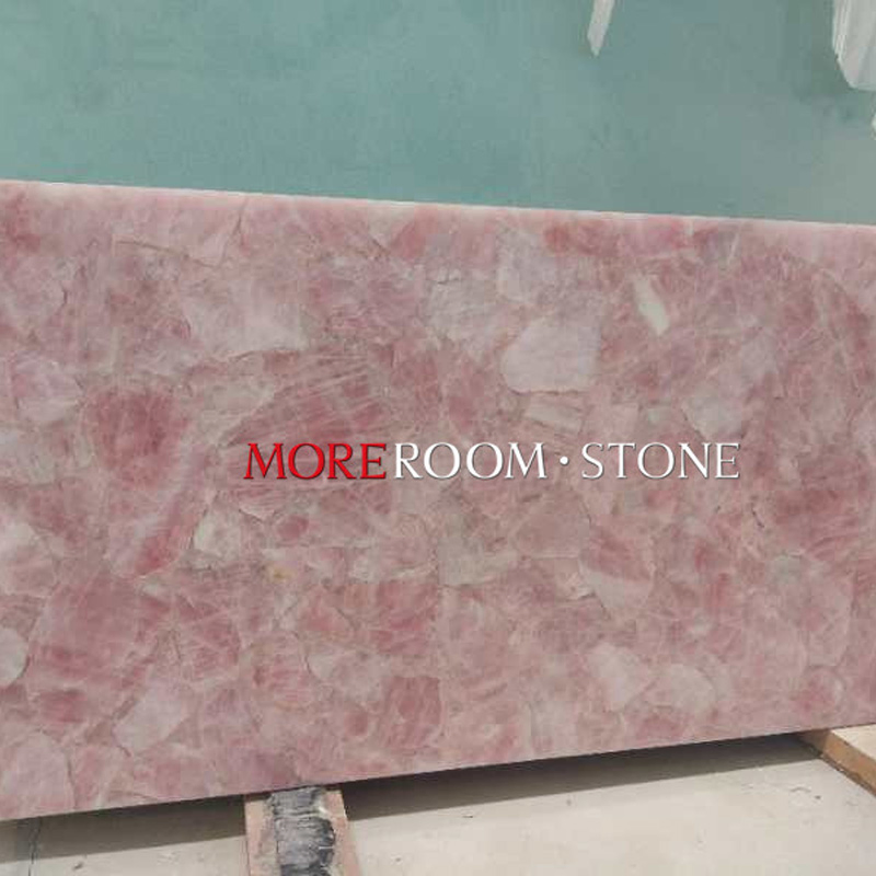 Pink Crystal Rose Quartz Coffee Table Gemstone Marble Stone China Price