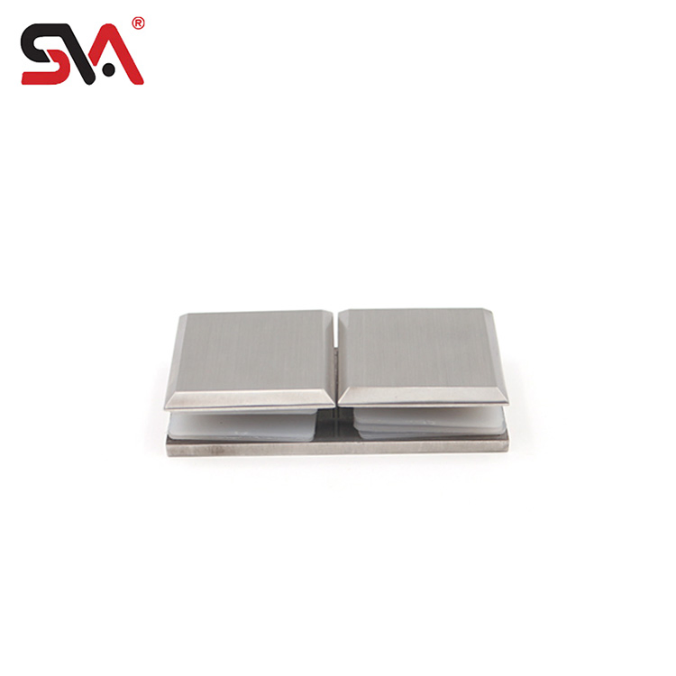 Modern Shower Door Hardware Stainless Steel Glass Connector Corner Clamp