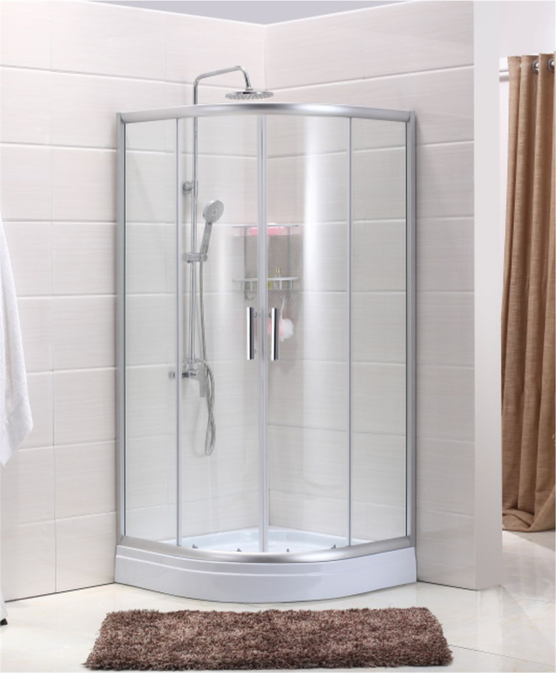 Simple Glass Door Enclosure with Mat and Fog for Toilet Bathroom Wc Shower