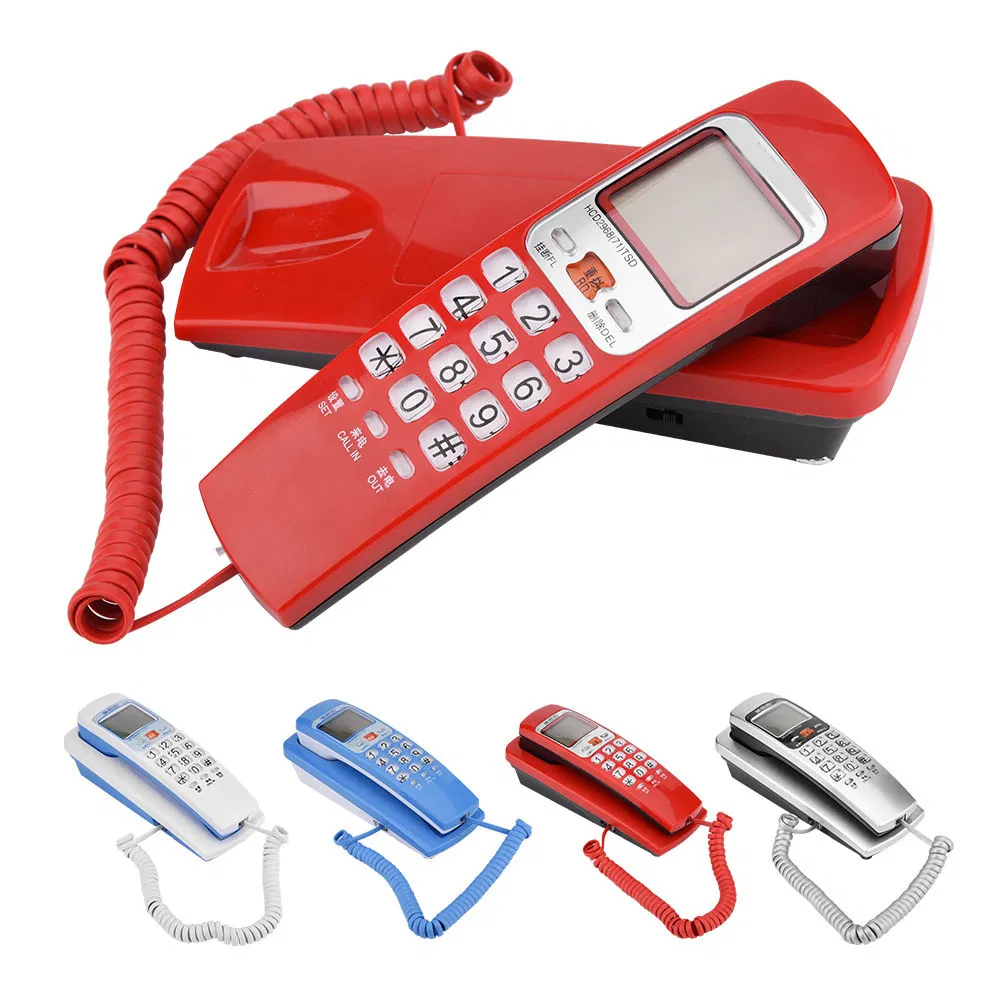 Two Optional Level Volume Button Landline Smart Telephone with Caller ID Light