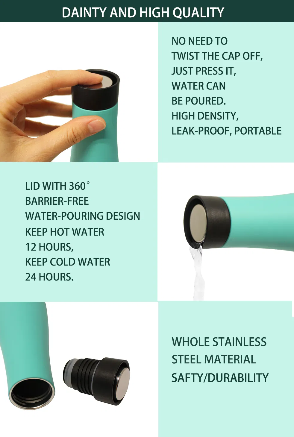 Stainless Steel Show Personal Style Home Business Setting Insulated Red Wine Bottle