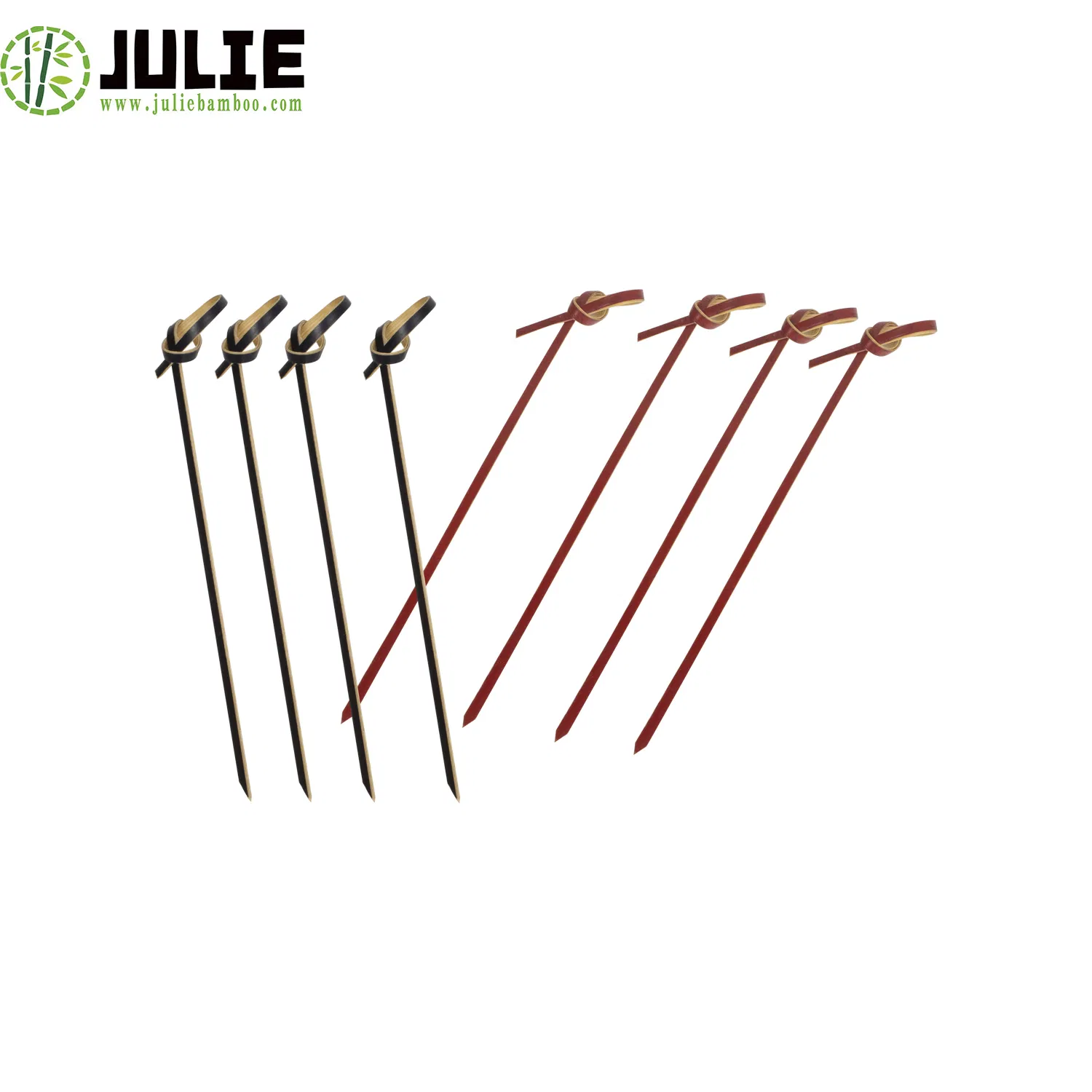 Food-Contacting Grade Hygienic Natural Bamboo Loop Skewer Bamboo Skewers