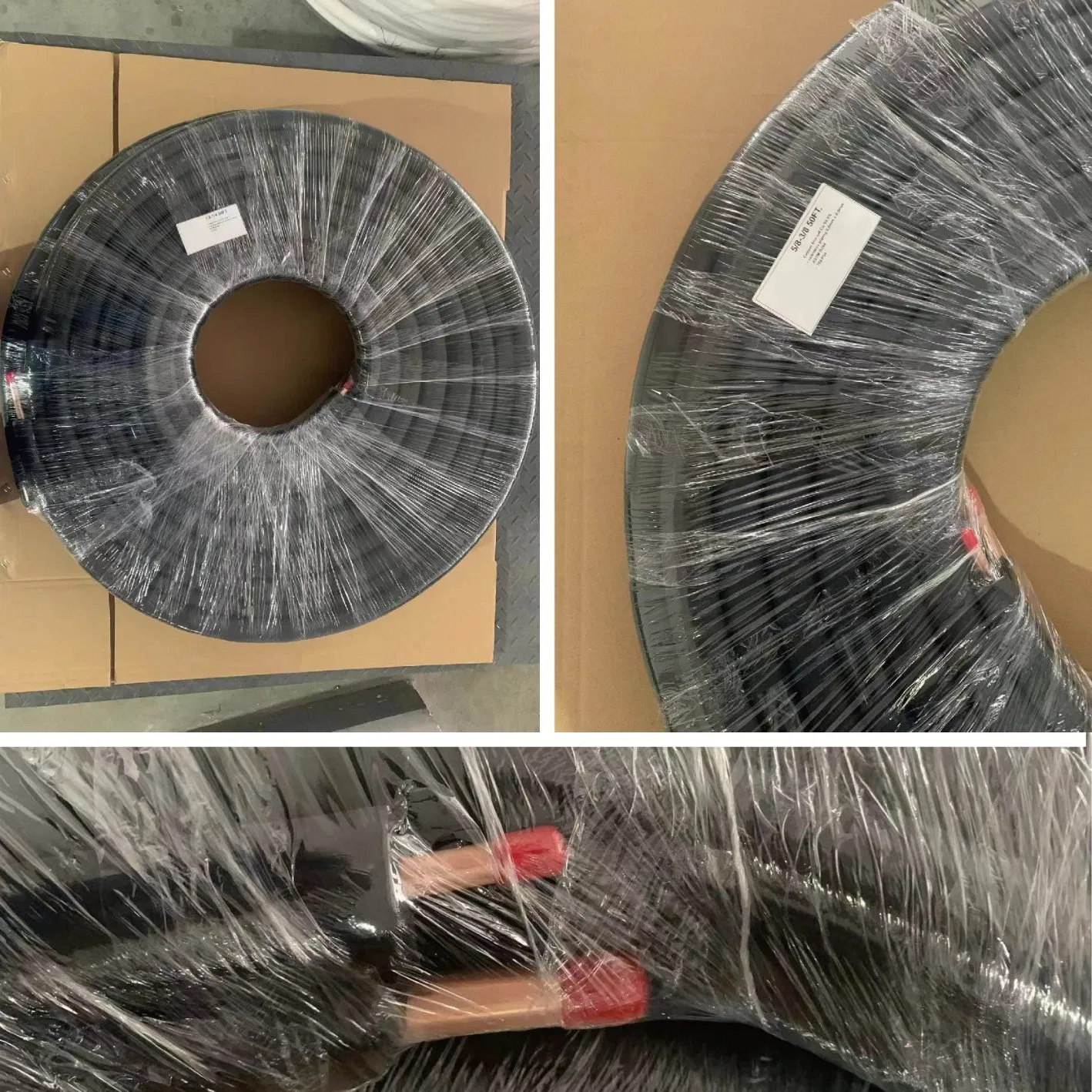 50FT 164FT Black Rubber Insulated Copper Line Set