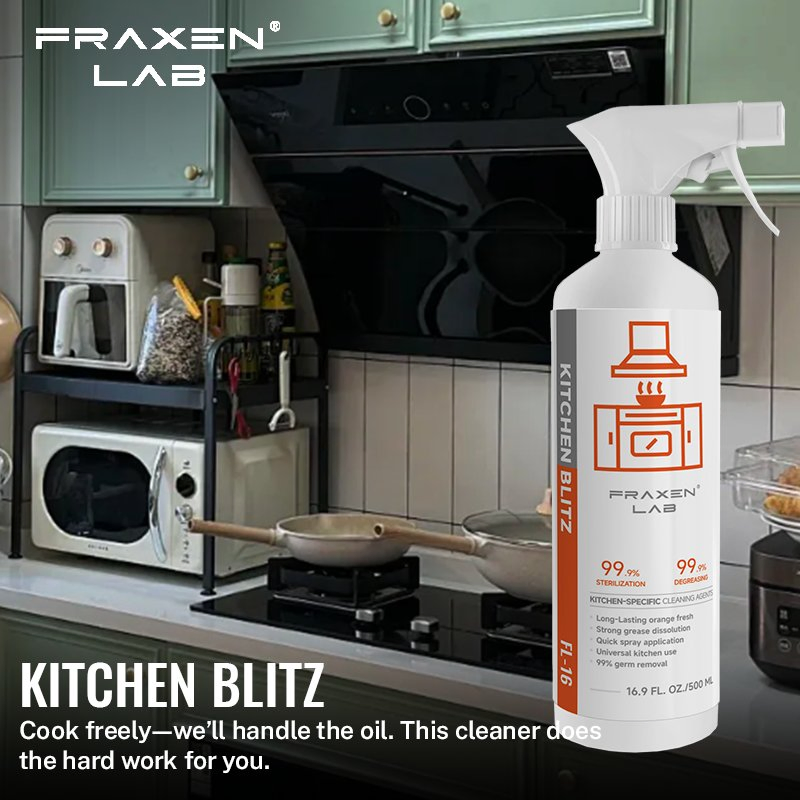 China Manufacturer Customized Kitchen Grease Cleaner Detergent Kitchen Oil Stain Cleaner Home Cleaner as Household Cleaning Product
