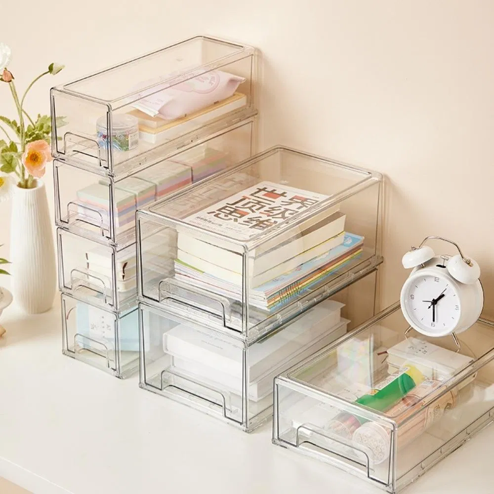 Lipstick Cosmetics Organizer Plastic Storage Box with Drawers Wbb19282