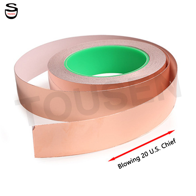 Custom Width Pure Copper Conductive Tape 0.09mm Thickness Copper Foil Tape Roll
