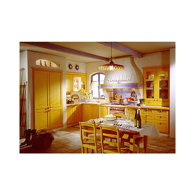 Wholesale Wooden Furniture Custom Made Modern Custom Made & Modular Flat Edge Kitchen Cabinets