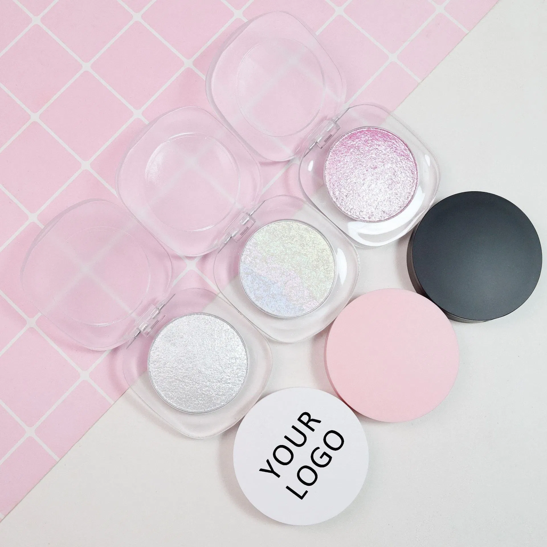 Rainbow Highlighter Makeup Customized Vegan Waterproof Chameleon Shimmer Highlighter Cosmetics