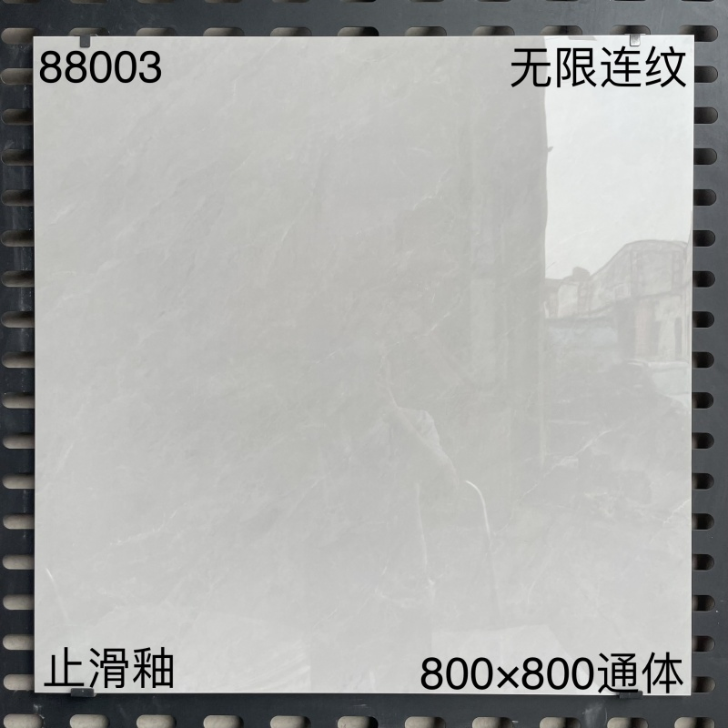 Elegant Grey Glossy Finish Full Body Marble Tile 800X800 Antislip Acid-Resistant Indoor Outdoor Porcelain Floor Tile Living Room