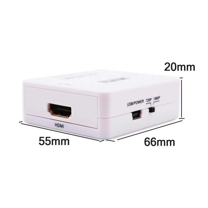 Конвертер HDMI в AV, портативный, 1080P