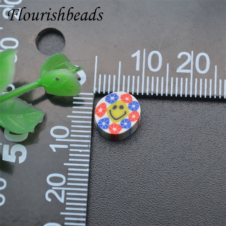 Multi Color Flower Fruit Smile Polymer Clay Loose Spacer Beads