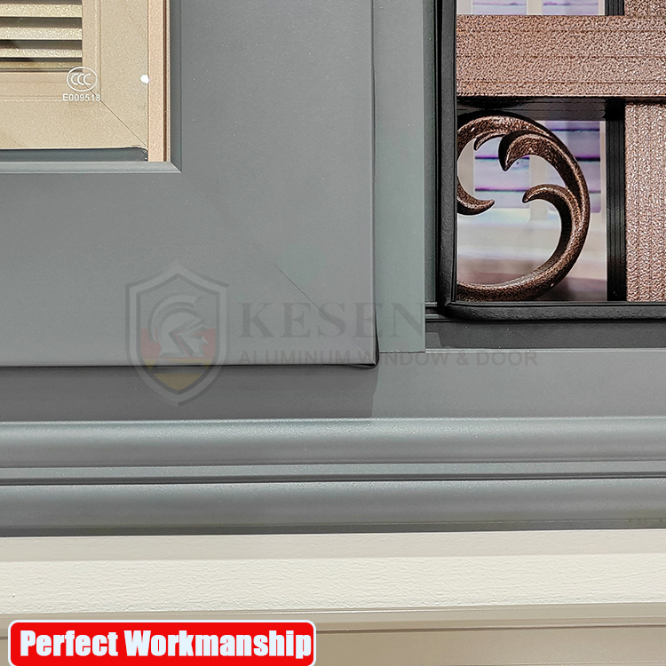 Single UPVC Glazing Casement Windows Plastic PVC Window