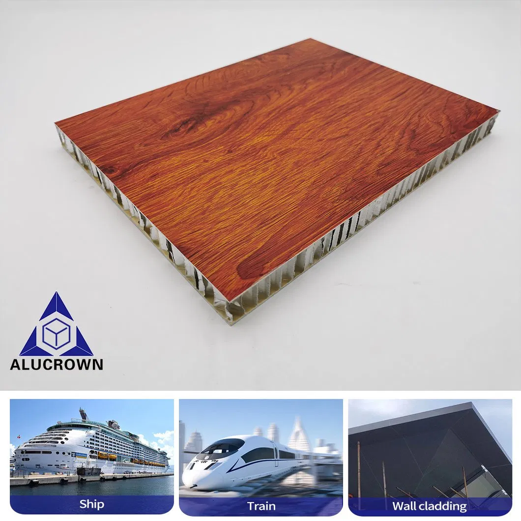Exterior Roof Floor Wall Furniture Acoustic Marine Wood Aluminum Aluminium Composite Sandwich Honeycomb Panel for Cleanroom Truck Body