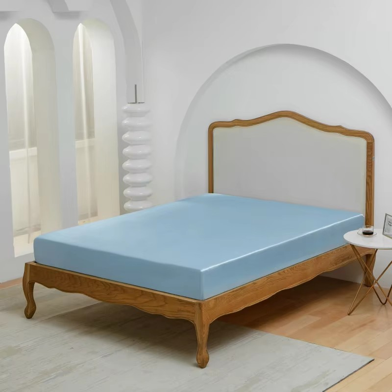 Wholesale Stain Mattress Cover 100% Waterproof Breathable Mattress Protector Bed Anti-Mite Silk Water Proof Mattress Protector