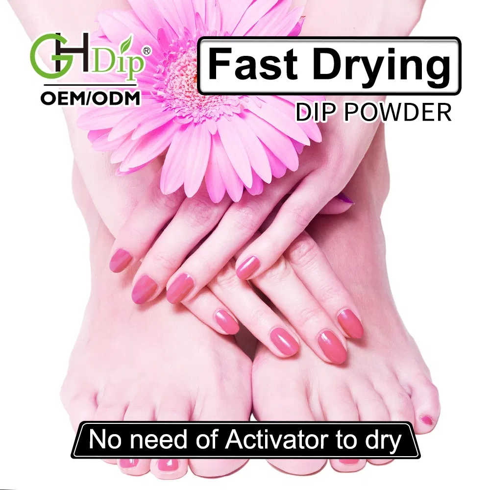 Custom Private Label 2000 Colors of Fast Drying DIP Powder 3 in 1 Match Gel and Lacquer