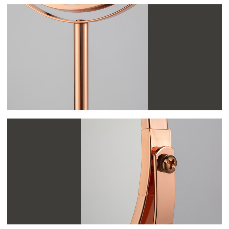 Bright Silver 7 Inch Customized Makeup Mirror Retro Desktop Dressing Table Mirror Bathroom 2X/3X/5X Magnifying Beauty Makeup Mirror