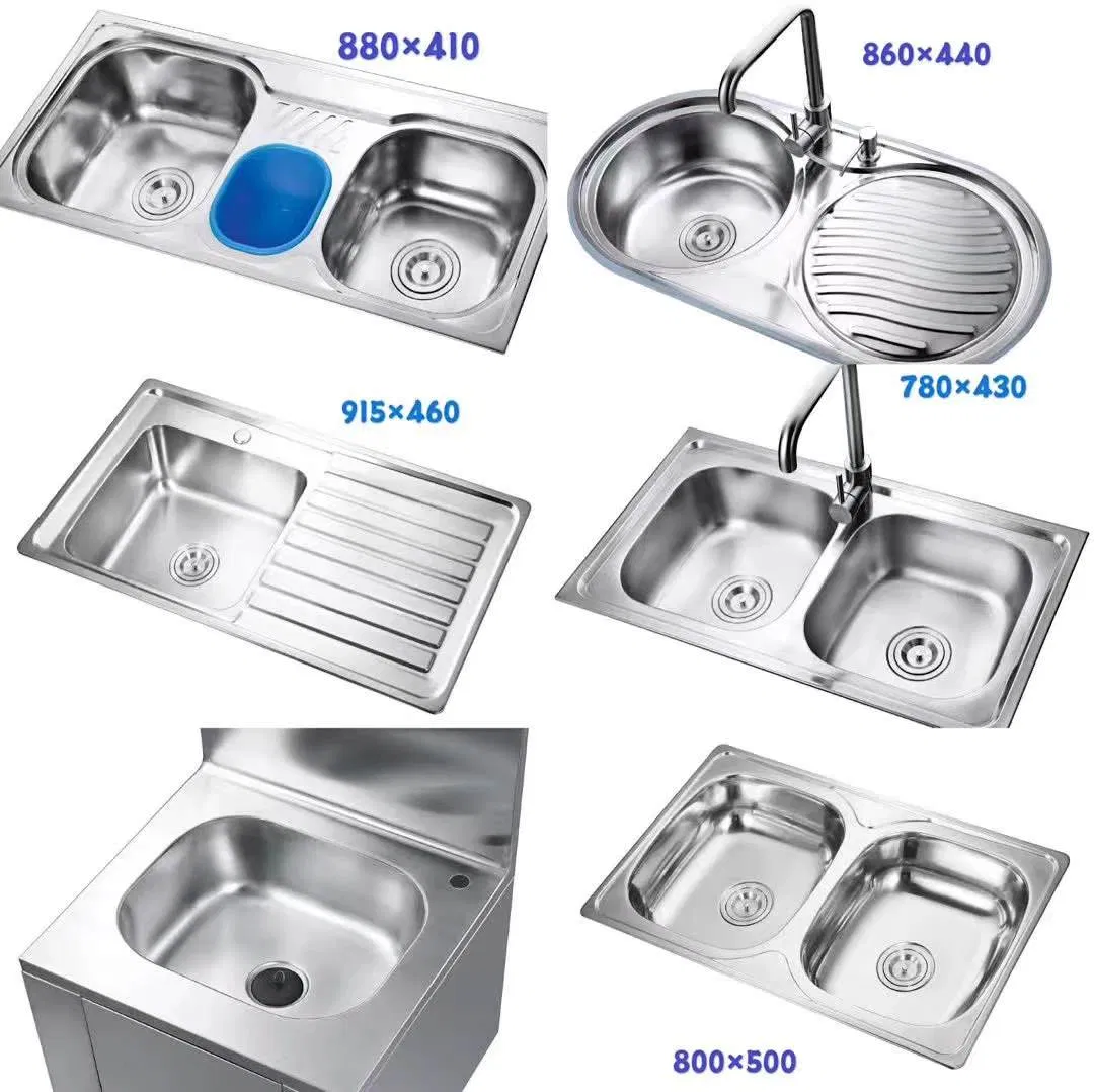 Selling Hot SUS 201kitchen Sink with Kitchen Mixer-Tap Odn-8050