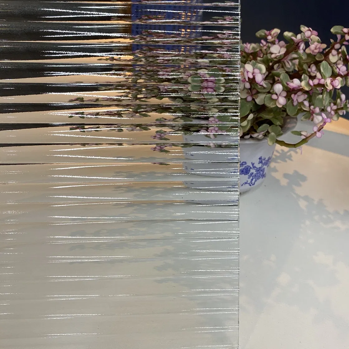 5mm High-Quality Best Price Nashiji Moru Karatachi Patterned Glass