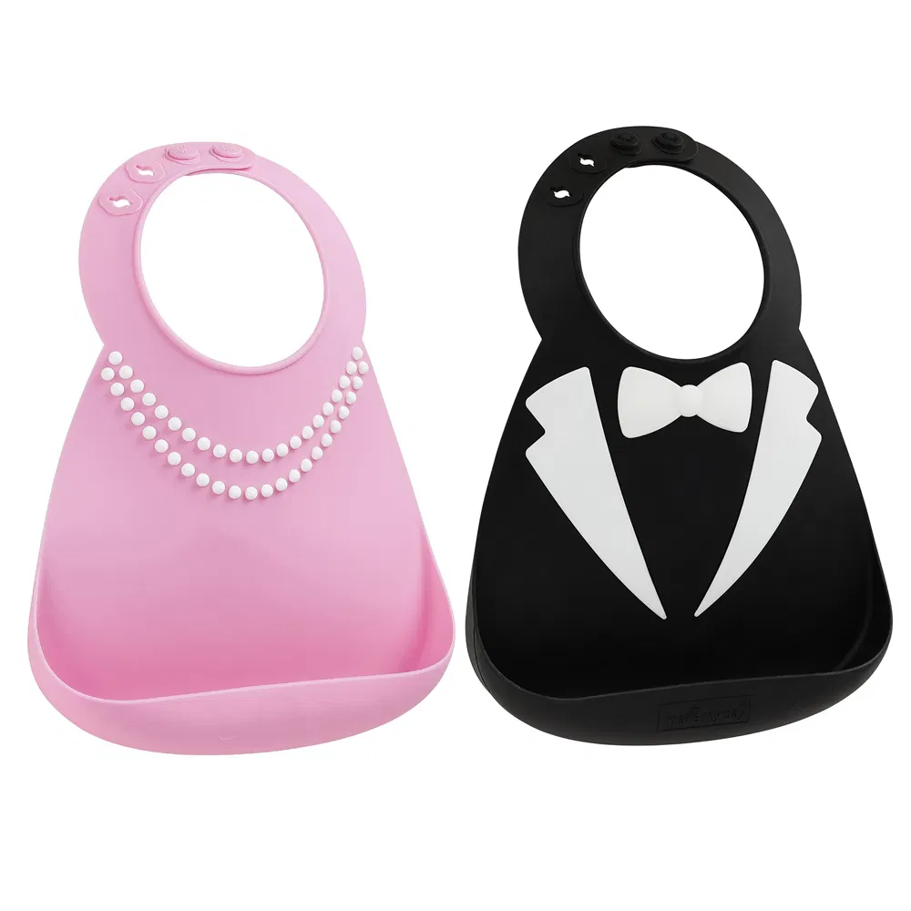 Soft and Adjustable Baby Feeding Bib Waterproof Silicone Baby Bib