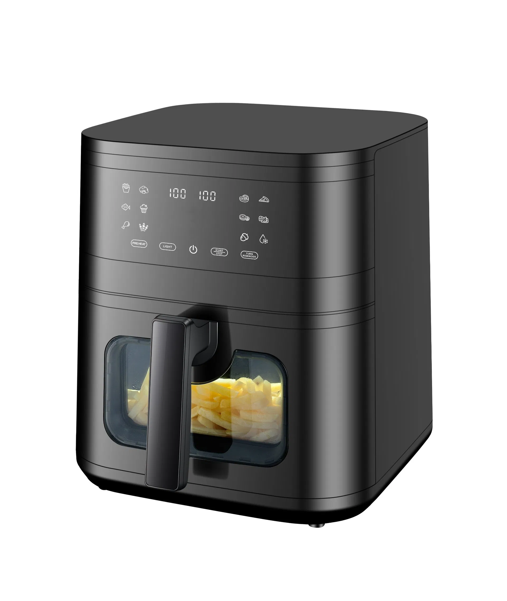 Visible and Invisible Air Fryer Freidora De Aire Food Processor Home Appliance