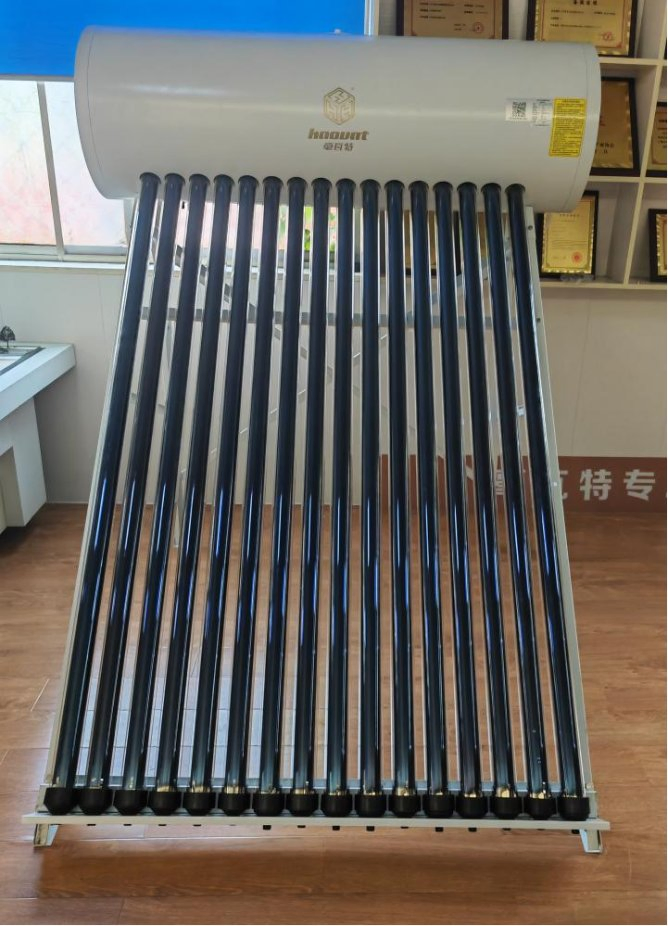 Солнечный водонагреватель 160л с медным тепловым каналом