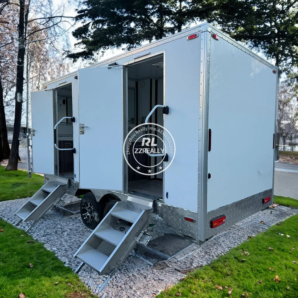 Economic Portable Toilet Mobile Restroom Mobile Trailer for Travel Scenic Spot Outdoor Beach Toilet Trailer