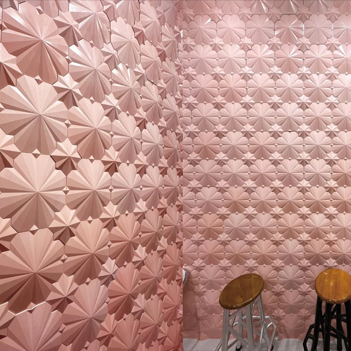 Factory export Concrete UHPC Bricks for shop cafe building Indoor outdoor Wall decorative 3D eco-friendly Coco 150*270*13mm