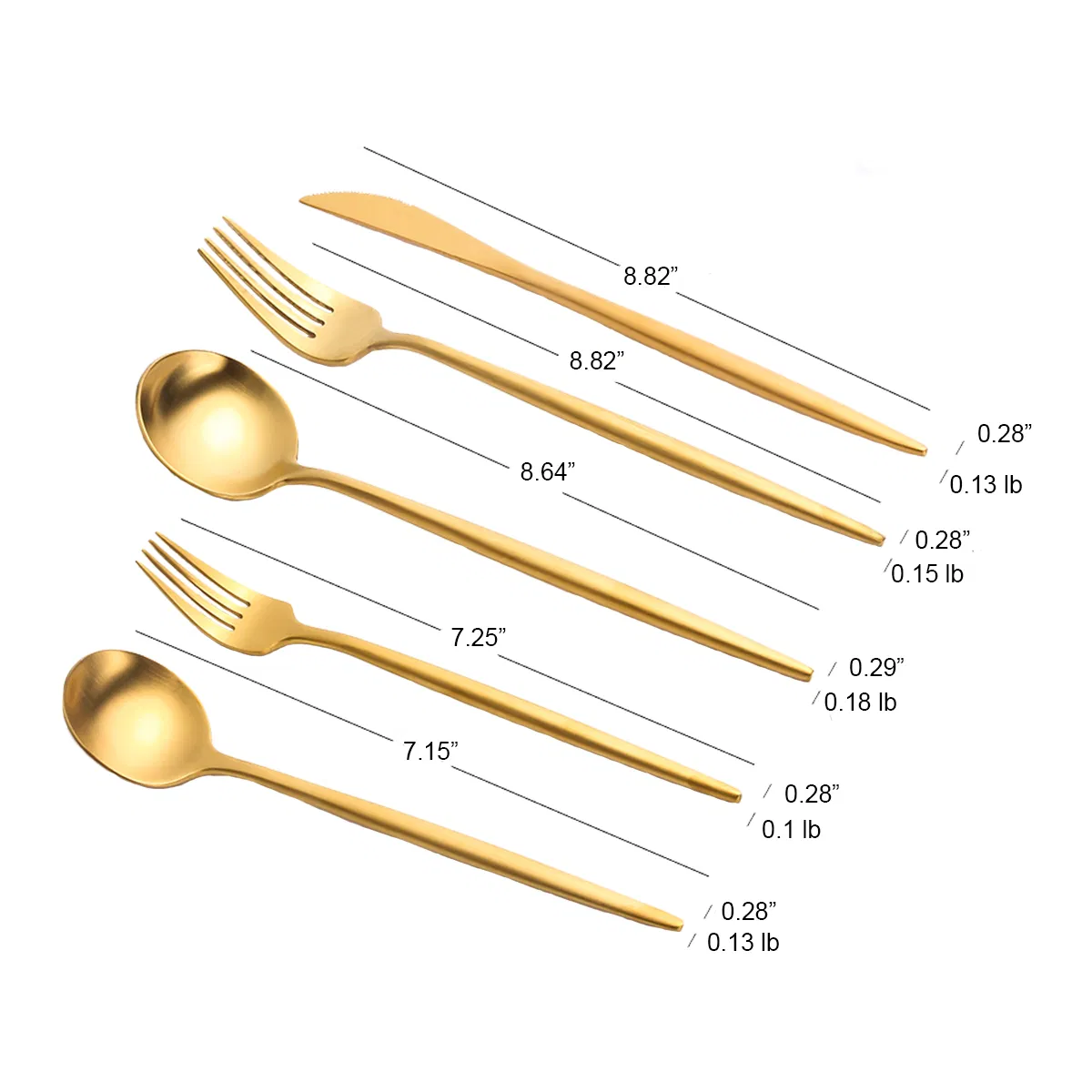 High Quality 18/10 Stainless Steel Silverware Two Tone Cutlery White and Silver Flatware Set for Wedding