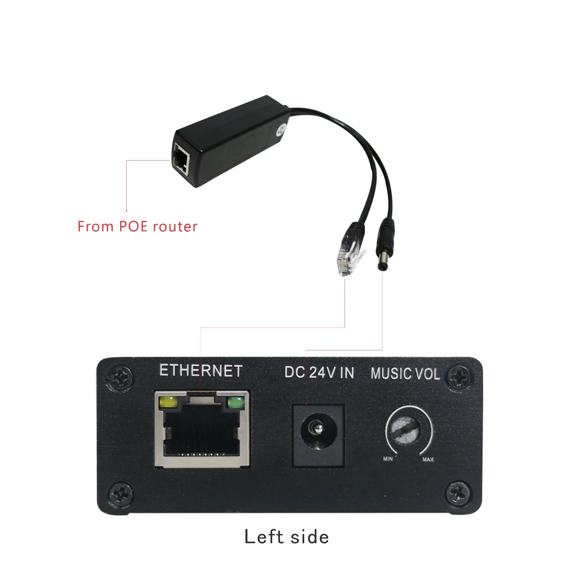 2*15W Poe IP Network Broadcast Module Audio Broadcast Intercom Control Terminal for Public Address