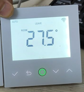 WiFi Black Panel Touch Screen Thermostat for Floor Heating with Eco Design
