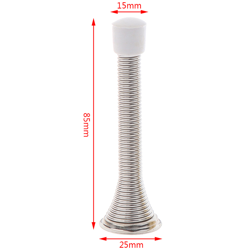 Chrome Silver Spring Door Stop Stops Stopper Door Stop