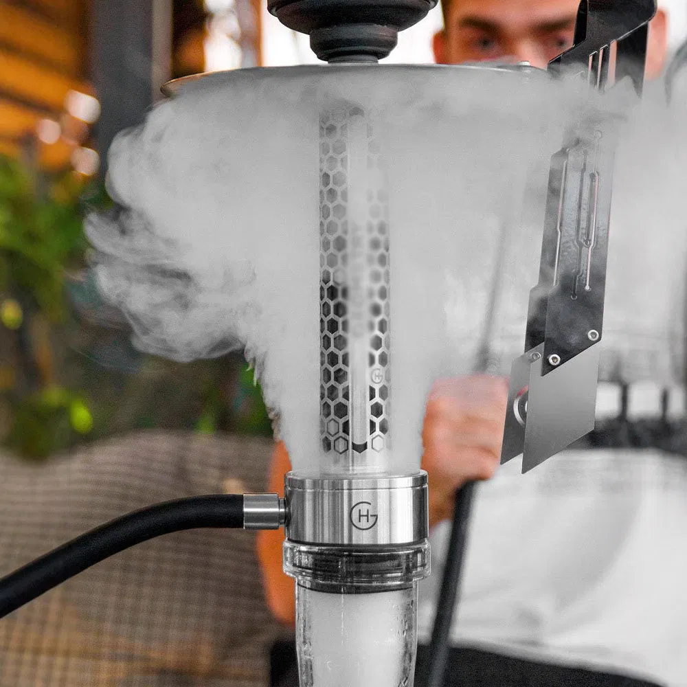 High Design Hookah Single Tube Gift Box Set Shisha Complete Set KTV Honeycomb Dragon Style Shisha Hookah