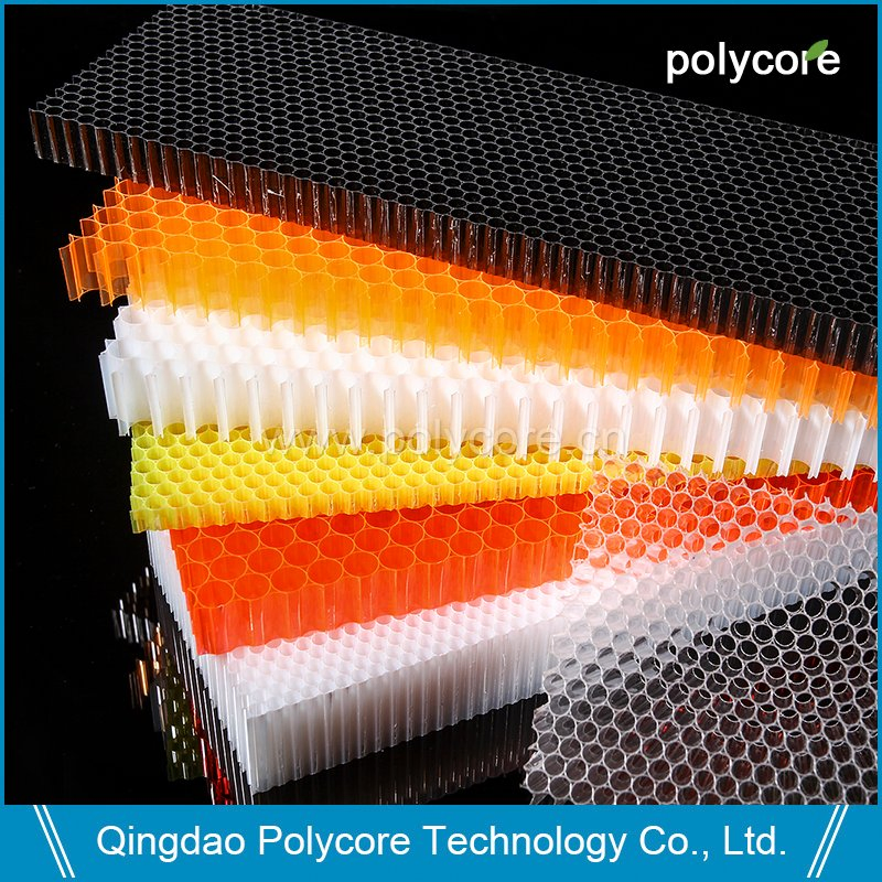 PC Honeycomb for Building Glass to Save Energy and Improve Building Artistry