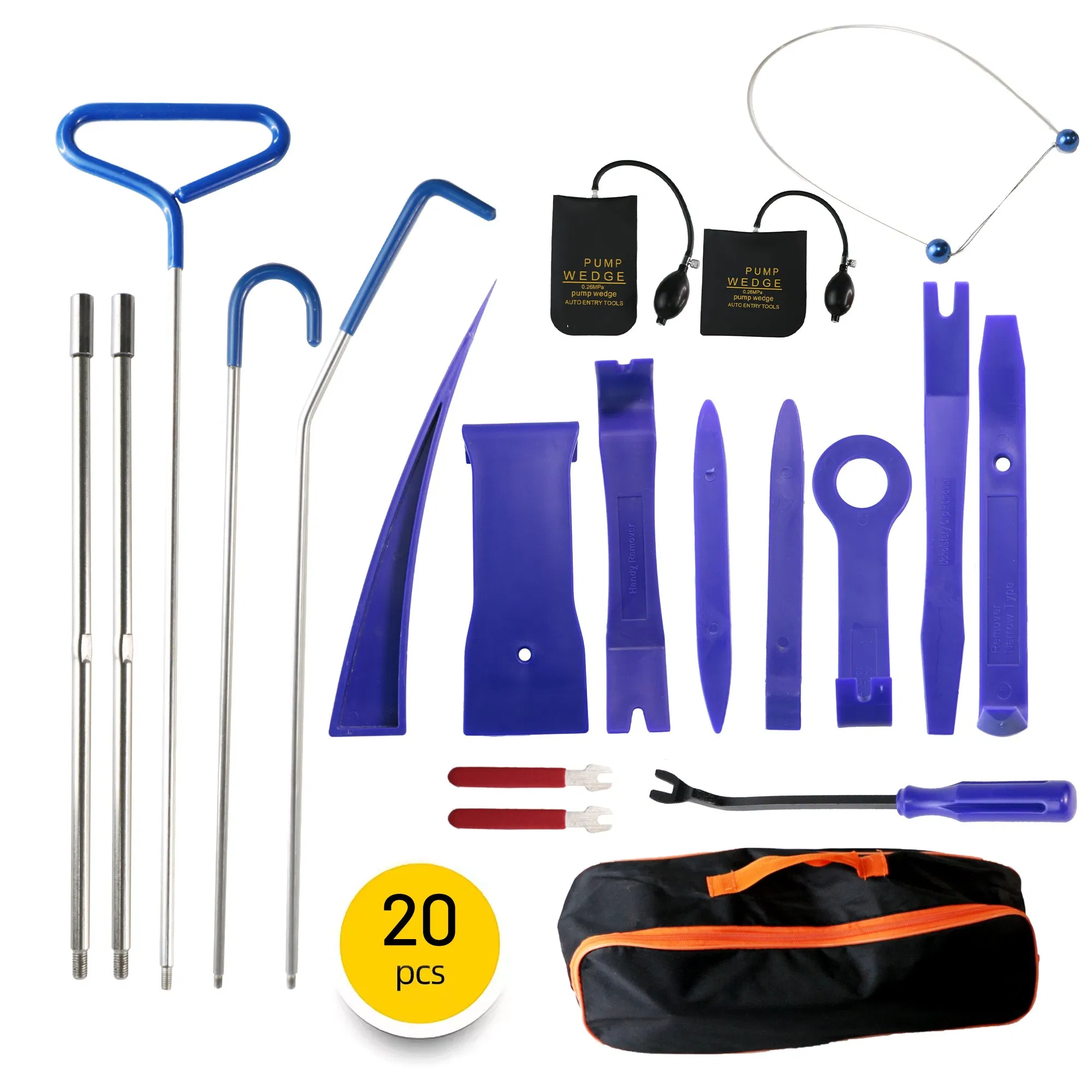20PCS Long Reach Grabber Car Locksmith Opener Car Lockout Kit