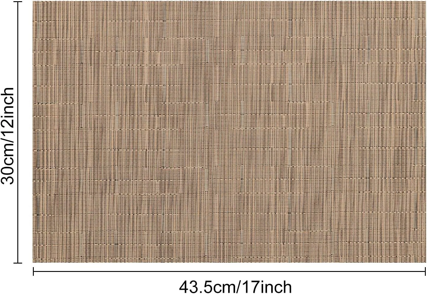 Non-Slip Washable Oil Proof Waterproof Heat-Resistant Woven Vinyl Placemats for Kitchen Hotel