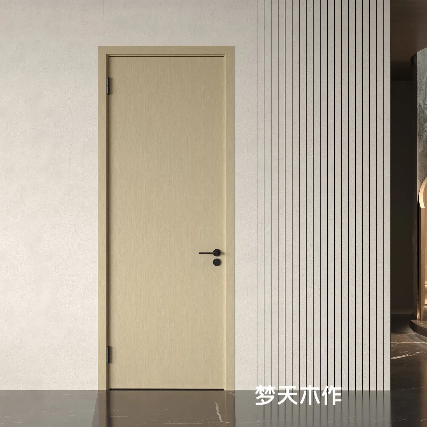 Premium Custom Polymer and Solid Wood Slab Doors for Modern Homes