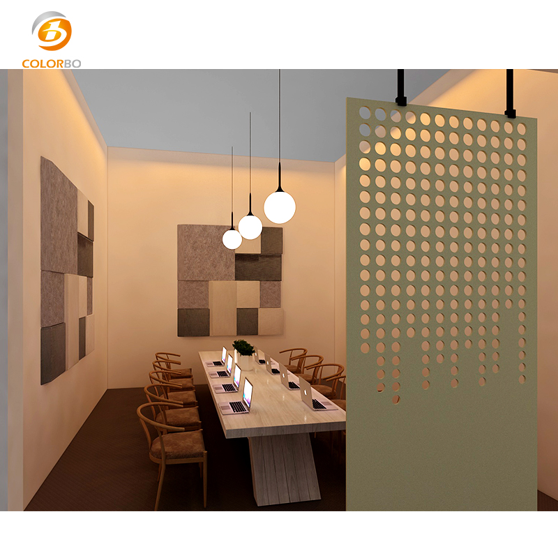 High Quality SGS Certified Carton Packed Space Divider Partition Movable Hanging Screen